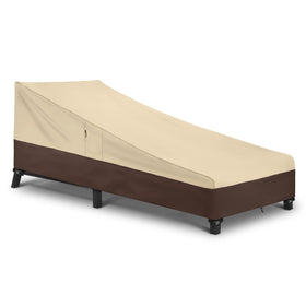 Arcedo waterproof chaise lounge cover protects outdoor furniture from rain and sun.