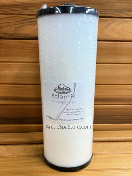 Arctic Spas Atlantis threaded filter top view, OEM quality for reliable filtration.