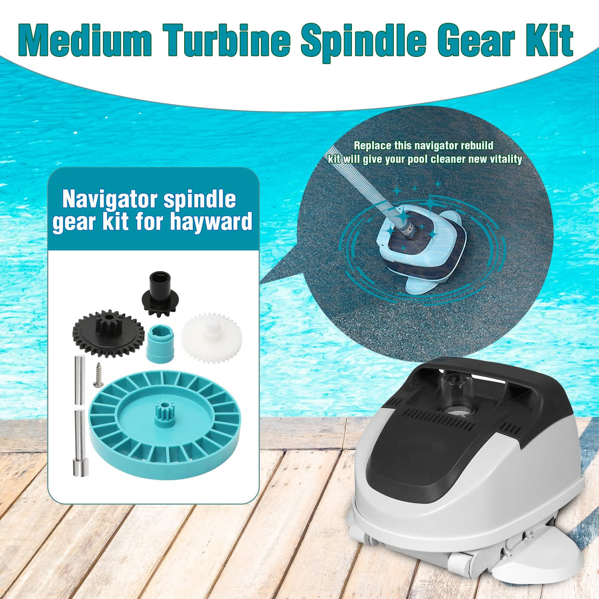 ArcViar spindle gear closeup highlighting vinyl spindle gear details