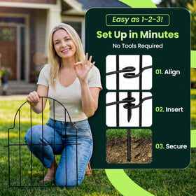 ArdeFentium decorative fence panel connectable design enables flexible angled layouts.