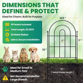 ArdeFentium garden fence arch-panel 04 demonstrates easy tool-free installation on patios.