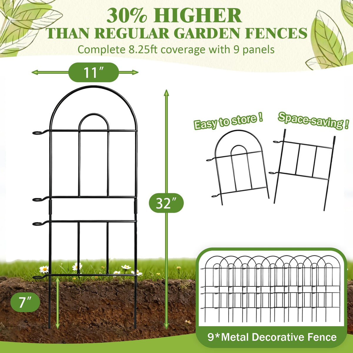ArdeFentium no-dig installation system enables quick, lawn-friendly border setup.