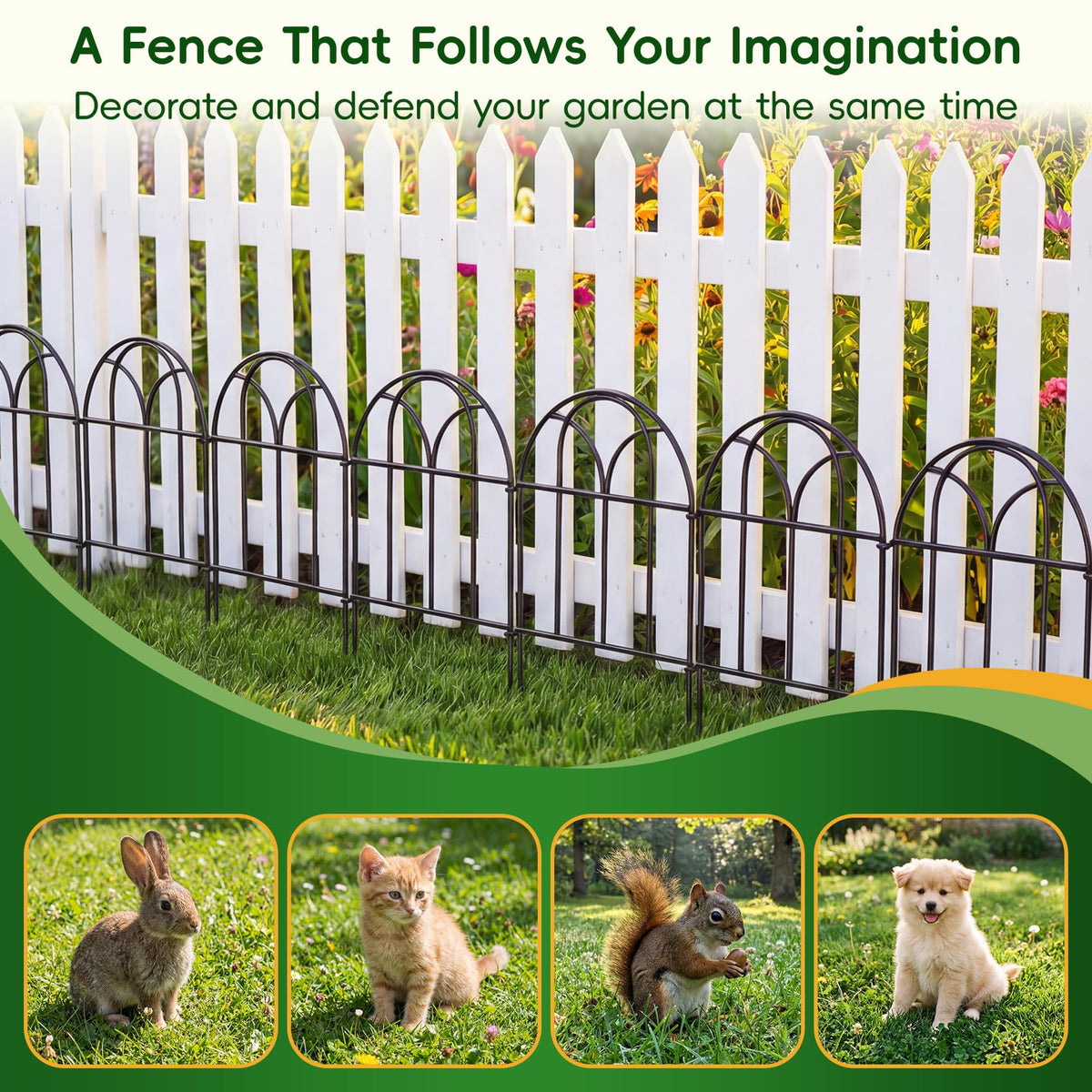 ArdeFentium weather-ready, powder-coated fence withstands outdoor use.