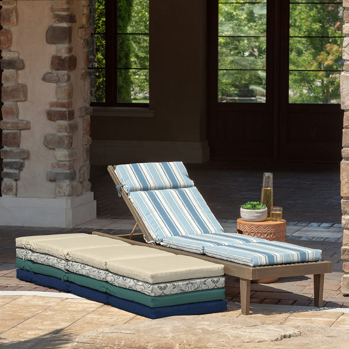 Arden Chaise Cushion easy-clean fabric can be wiped with soap and water