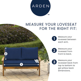 Arden Selections bottom cushion 48x24 provides solid outdoor seating base
