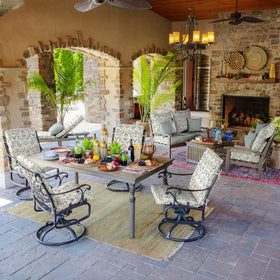 Arden Selections durable fabric ties secure cushions in place