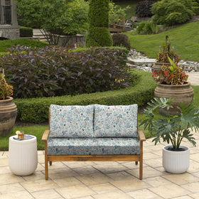 Arden Selections back pillow 24x18 in pistachio botanical adds plush support.
