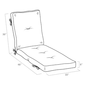 Arden Selections cushion fits most standard loungers for versatile setup.