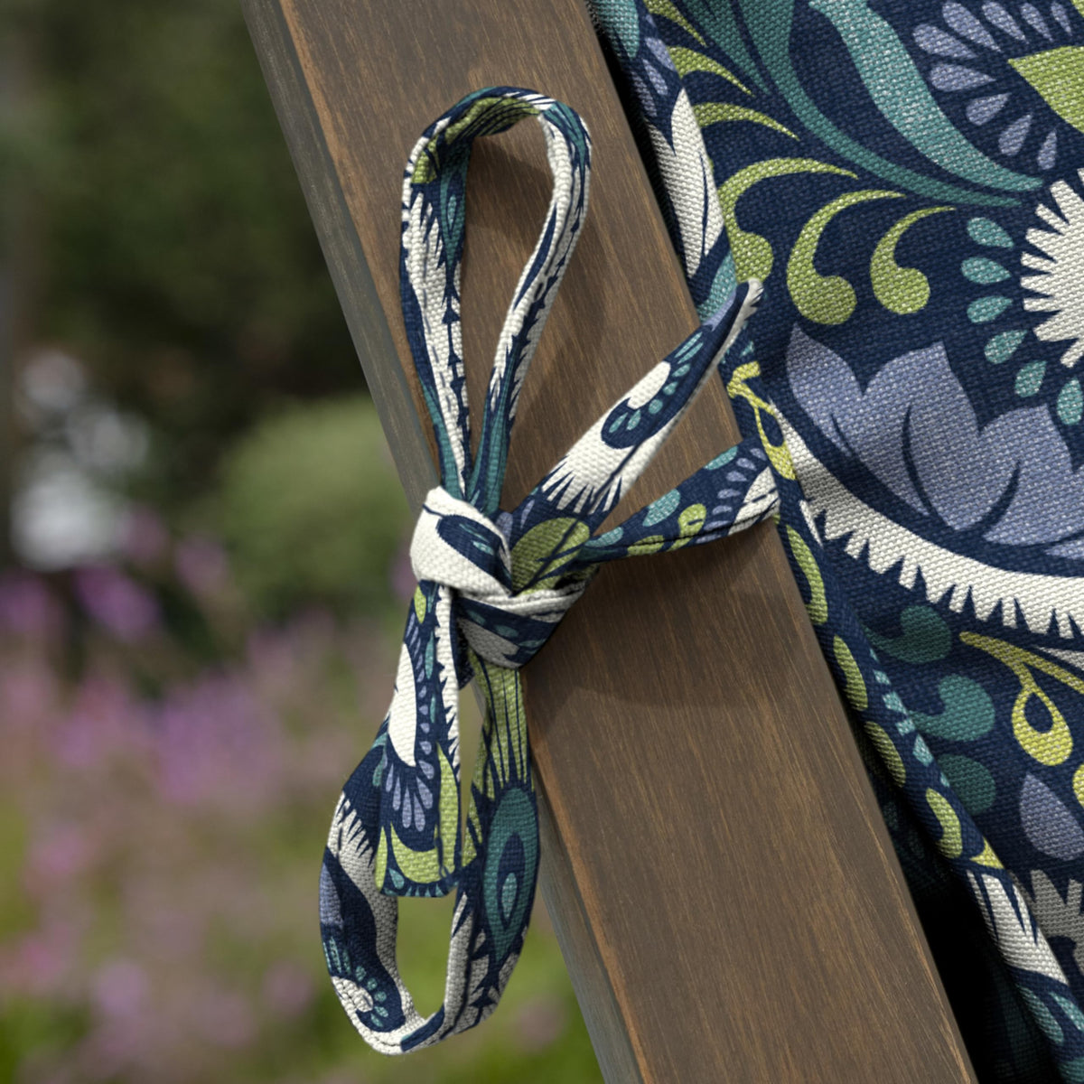 100% polyester fabric on Arden Selections cushion maintains color and softness.
