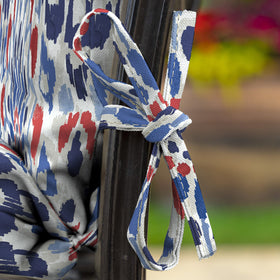 Arden Selections Clark Blue outdoor fabric resists fading with UV protection