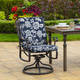 Arden Selections cushion back view 20x24 demonstrates full support for dining chairs.