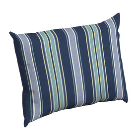 Arden Selections deep-seat back cushion in sapphire stripe boosts outdoor comfort.