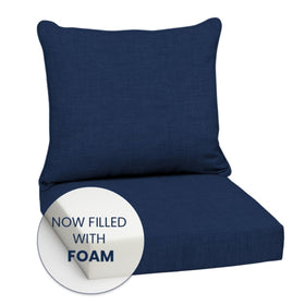 Arden Selections back cushion with recycled polyfiber fill for plush support.