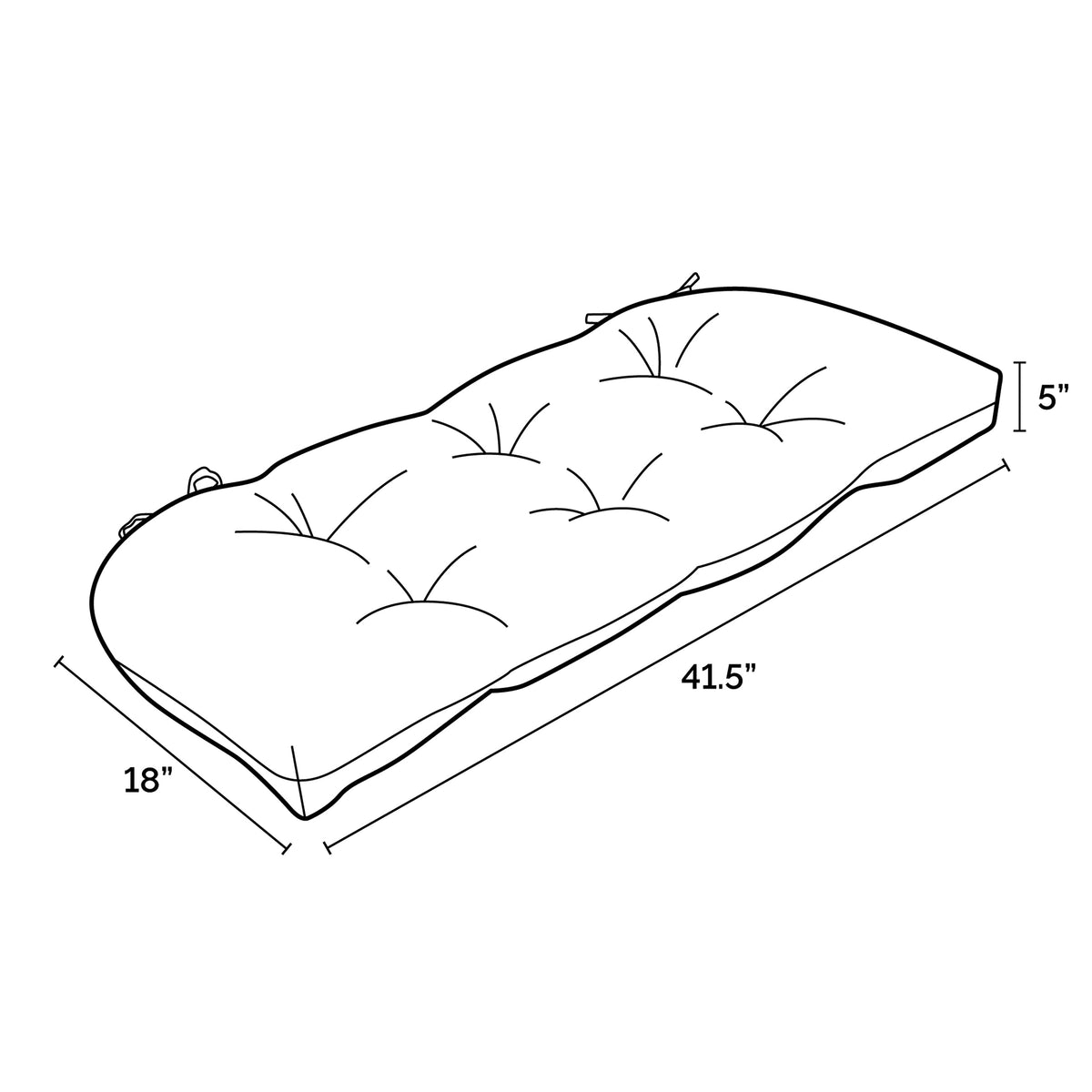 Arden Selections cushion cleans easily with soap and water.