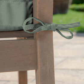 Arden Selections earthFIBER cushion backed by a 1-year warranty.