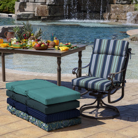 Arden Selections cushion cleans easily with soap and water.