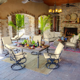 Partially recycled polyester fill in Arden Selections cushions