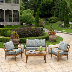 Arden Selections fade-resistant fabric highlights long-lasting color on cushions.