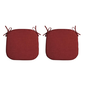 Arden Selections foam seat pad 17x16 ruby red, front view for outdoor comfort
