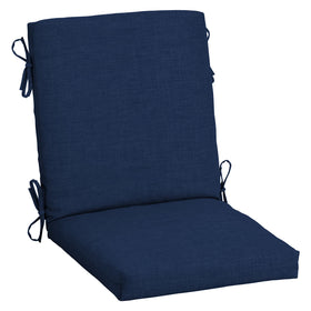 Arden Selections Leala outdoor midback chair cushion in sapphire blue for patio comfort