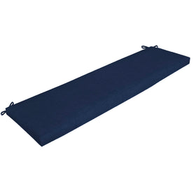 Arden Selections outdoor bench cushion in sapphire blue resists fading for sunny patios