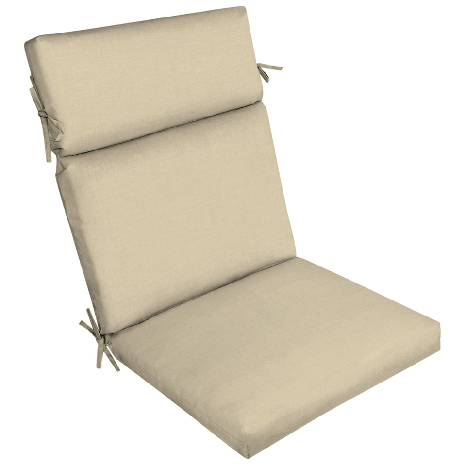 Arden Selections outdoor chair cushion 21x20 flat lay for compact dining chairs
