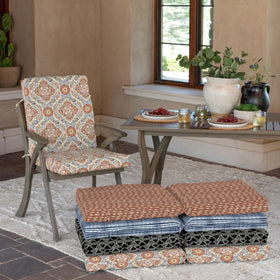 Arden Selections four tie straps secure cushions on chairs