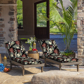 Arden Selections four tie straps securely hold the cushion in place.