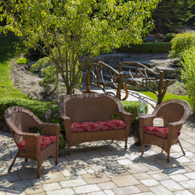 Arden Selections outdoor cushion 20x18 fits wicker and rocking chairs