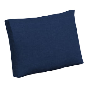 Arden Selections outdoor cushion back 24x18 in sapphire blue, fade-resistant for patios.