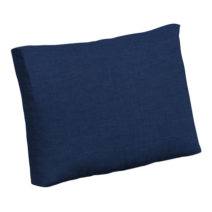 Arden Selections outdoor cushion back 24x18 in sapphire blue, fade-resistant for patios.