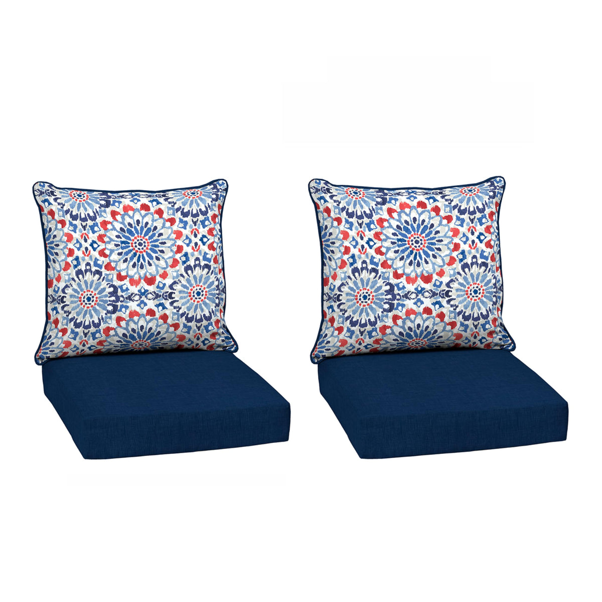 Arden Selections outdoor deep seat back cushion 24x21 for plush patio comfort.