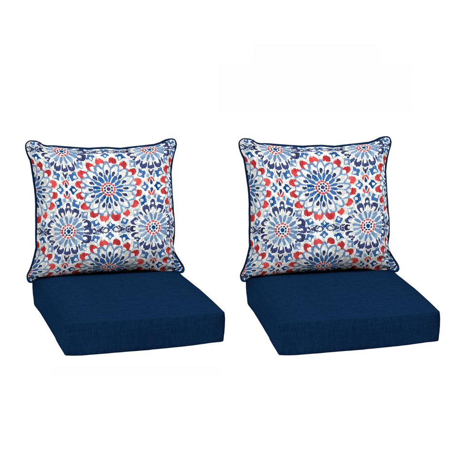 Arden Selections outdoor deep seat back cushion 24x21 for plush patio comfort.