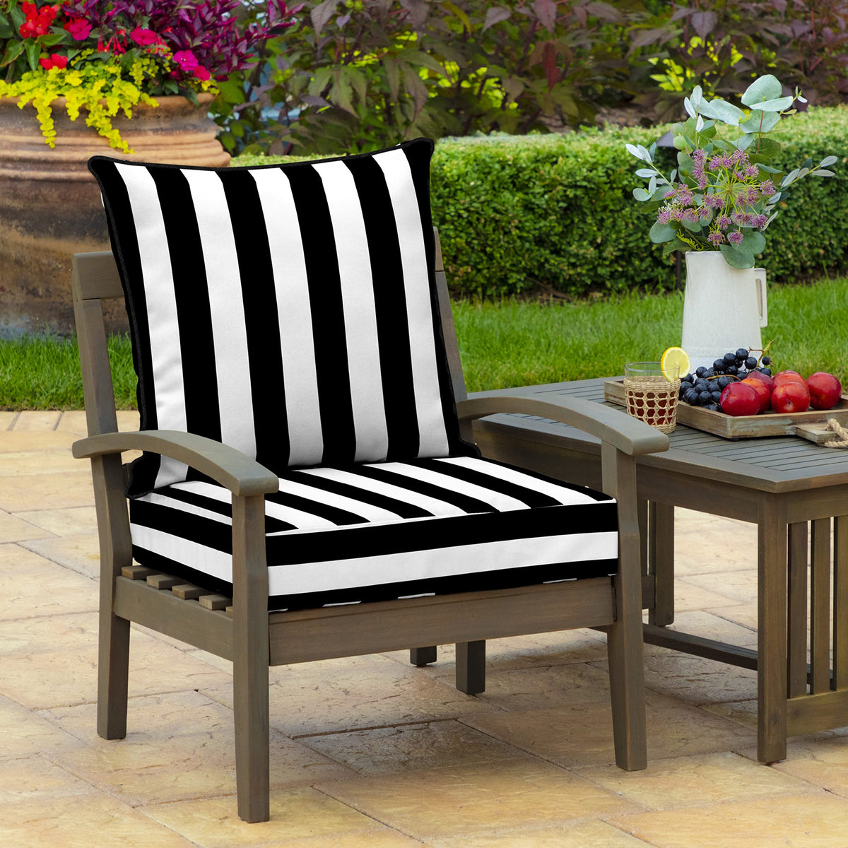 Arden Selections deep-seat bottom cushion 24x24 maintains firm comfort