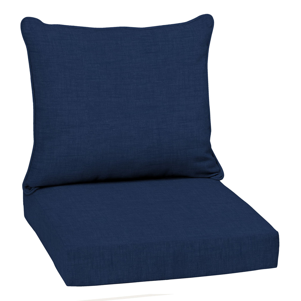 Arden Selections deep seat cushion in sapphire blue, weather-ready for outdoors