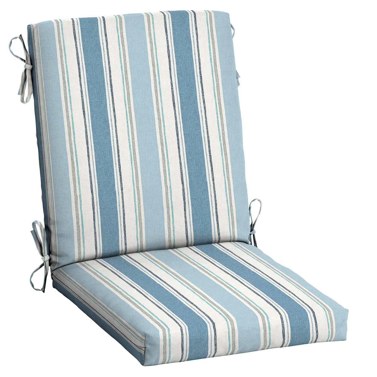Arden Selections outdoor dining chair cushion front view adds vibrant color and all-day comfort.