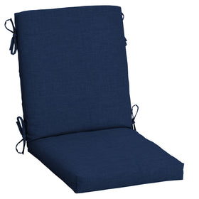 Arden Selections sapphire blue outdoor cushion front view, durable and weather-resistant for patio seating.