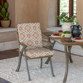 Arden Selections cushion back view shows highback support for extended outdoor lounging