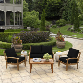 Arden Selections rain-proof fabric shown with light drizzle for weather resistance
