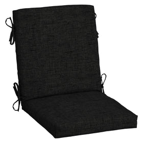 Arden Selections cushion full view shows coverage and comfort for outdoor dining.