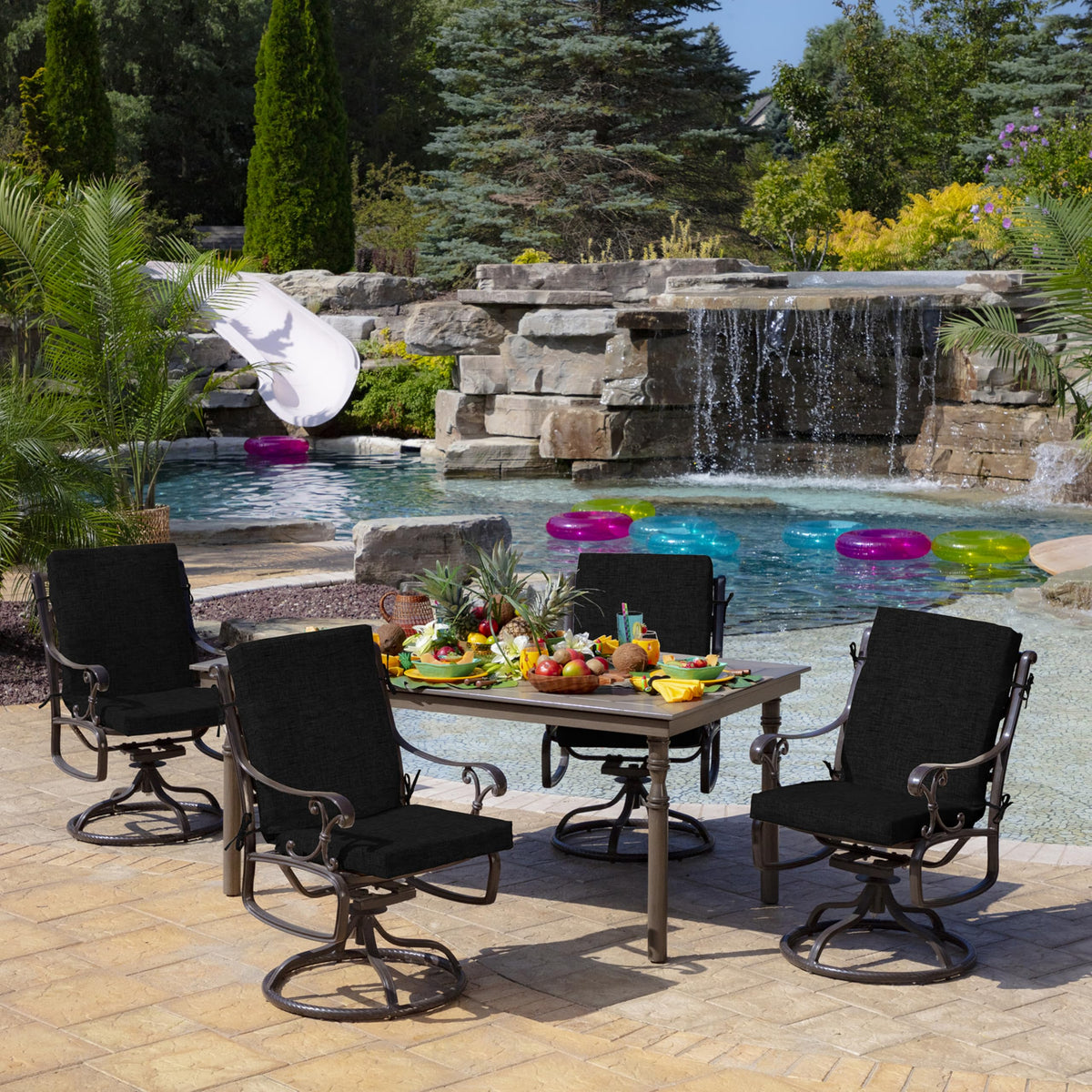 Arden Selections cushion side view demonstrates plush depth and stable fit.