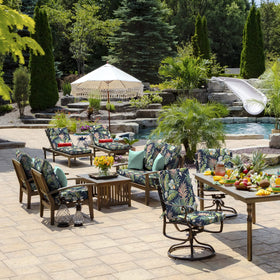 C0 PFAS-free coating on Arden Selections outdoor pillow fabric