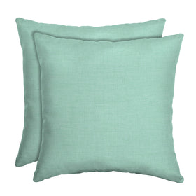 Arden Selections two-pack outdoor toss pillows on patio with fade resistance