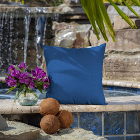 Arden Selections pillow 2-pack side profile showcases slim 5-inch height for easy lounge comfort