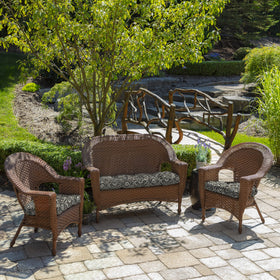 Arden Selections cushion fits most standard outdoor wicker settees or benches