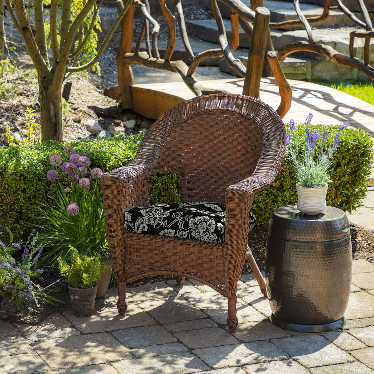 Arden Selections PFAS-free stain-treated cushion resists spills for easy maintenance