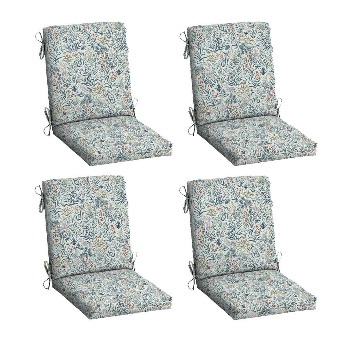 Arden Selections Pistachio Botanical outdoor cushion front view for comfortable dining