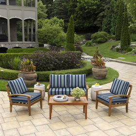 Arden Selections rain-proof cushions resist drizzle while keeping color vibrant.