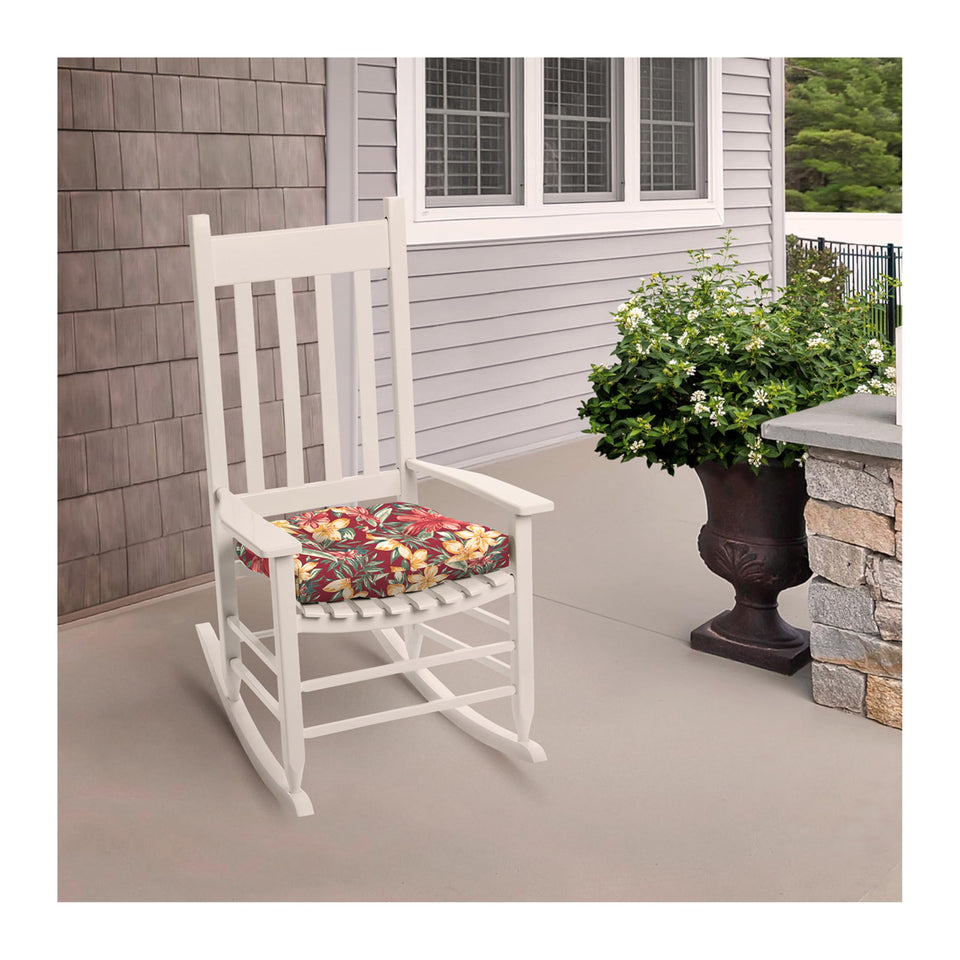 Arden Selections rocking chair cushion 20x18 close-up fabric highlights outdoor-friendly color