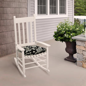 Arden Selections rocking-chair cushion 20x18 set with secure ties for indoor or outdoor seating